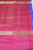 Picture of Bright Blue and Pink Pochampally Ikkat Silk Saree