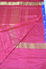 Picture of Bright Blue and Pink Pochampally Ikkat Silk Saree