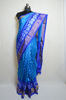 Picture of Royal Blue and Dark Blue Pochampally Ikkat Saree