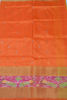 Picture of Yellow and Orange Pochampally Border Uppada Silk Saree