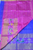 Picture of Royal Blue and Pink Pochampally Border Uppada Silk Saree