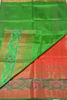 Picture of Orange and Green Pochampally Border Uppada Silk Saree