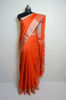Picture of Orange and Silver Uppada Silk Saree