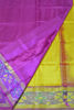 Picture of Yellow and Pink Small Border Pochampally Uppada Silk Saree