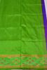 Picture of Purple and Parrot Green Small Border Pochampally Uppada Silk Saree
