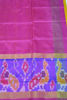 Picture of Yellow and Violet Big Border Pochampally Uppada Silk Saree