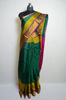 Picture of Dark Green and Pink Double Border Uppada Silk Saree