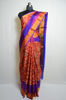 Picture of Red and Purple Pochampally Design Uppada Silk Saree