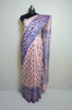 Picture of Baby Pink and Dark Blue Koch Ghani Silk Saree