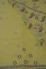 Picture of Yellow Lucknow Chikankari Embroidered Cotton Saree