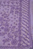 Picture of Light Violet Lucknow Chikankari Embroidered Georgette Saree