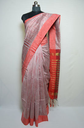 Picture of Red Handloom Silk Saree