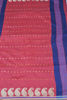 Picture of Peacock Blue and Red Handloom Silk Saree