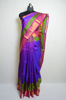 Picture of Purple and Pink Double Border Uppada Silk Saree