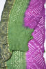Picture of Purple and Green Heavy Bandani Cotton Saree