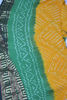 Picture of Yellow and Green Heavy Bandani Cotton Saree