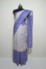 Picture of Lavender Shibori Tie and Dye Chanderi Silk Saree