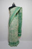 Picture of Sea Green Shibori Tie and Dye Chanderi Silk Saree