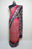 Picture of Pink and Dark Purple Batik Print Bhagalpuri Silk Saree