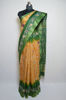Picture of Yellow and Green Batik Print Bhagalpuri Silk Saree