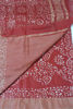 Picture of Red Batik Print Bhagalpuri Silk Saree