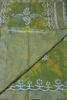 Picture of Green and Yellow Shibori and Batik Print Bhagalpuri Silk Saree