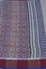 Picture of Blue and Maroon Pattern Design Rich Linen Cotton Saree