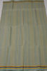Picture of Dim Green and Yellow Stripes Bengal Cotton Saree