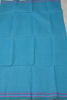 Picture of Blue and Sea Green Stripes Bengal Cotton Saree