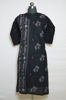Picture of Black Round Neck Embroidered Kurta