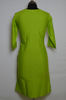 Picture of Parrot Green Round Neck Embroidered Kurta