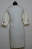 Picture of Ivory White Round Neck Embroidered Kurta