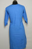 Picture of Sky Blue Round Neck Embroidered Kurta