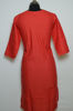 Picture of Red Plain Style Round Neck Kurta