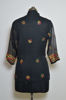 Picture of Hand Embroidered Black Georgette Lucknow Chikankari Short kurti