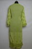 Picture of Hand Embroidered Olive Green Lucknow Chikankari kurti