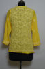 Picture of Hand Embroidered Yellow Georgette Lucknow Chikankari Short kurti