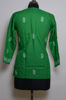Picture of Hand Embroidered Green Cotton Lucknow Chikankari Short kurti