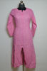 Picture of Hand Embroidered Pink Cotton Lucknow Chikankari kurti