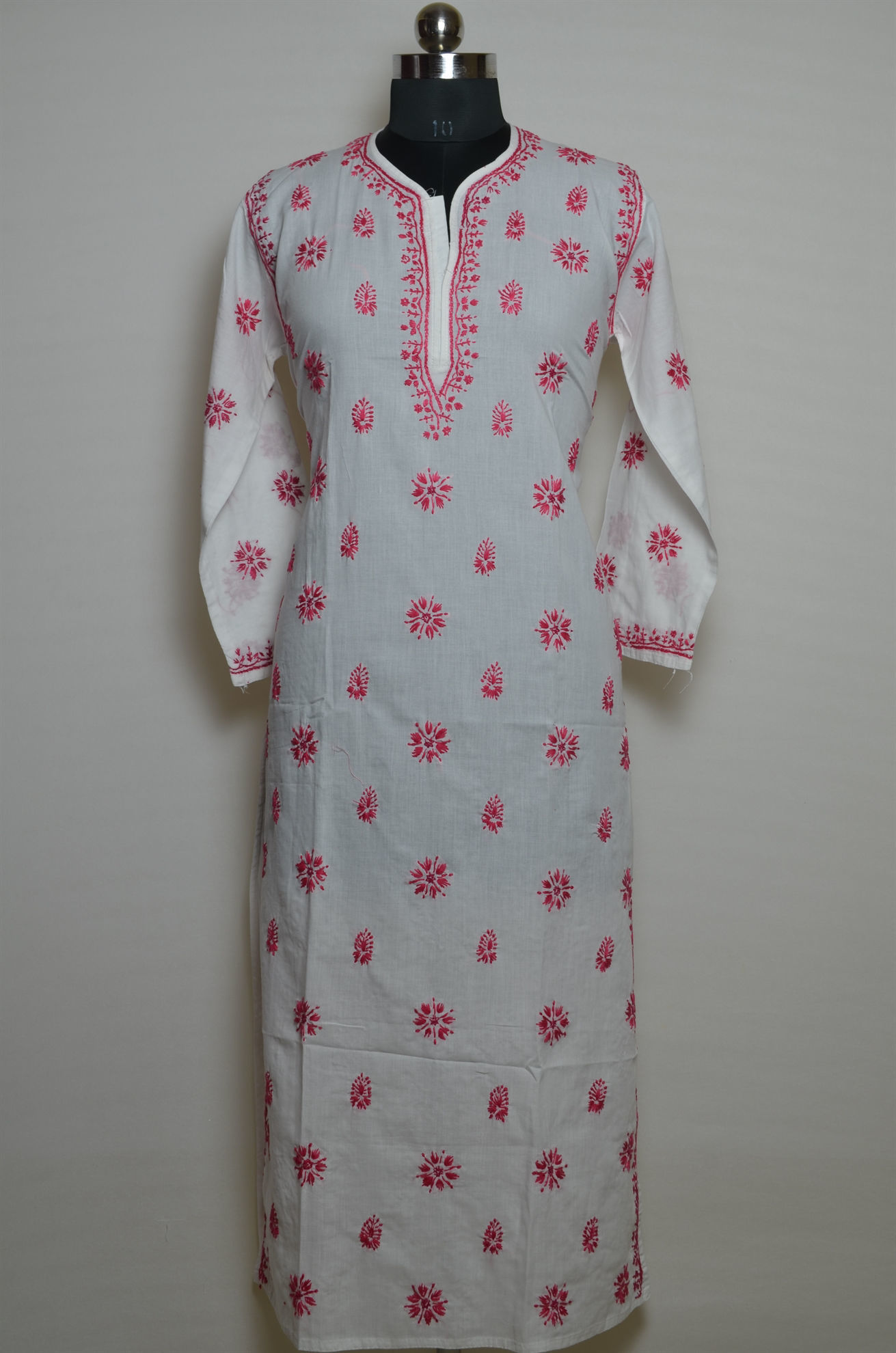White Chikankari Kurta for Women, Indian Readymade Summer Fancy Dress,  Ladies Net Work Long Shirt, Cotton Straight Embroidery Women Kurti - Etsy