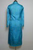 Picture of Hand Embroidered Blue Pure Silk Lucknow Chikankari kurti