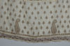 Picture of Hand Embroidered Nude and Brown Cotton and Net Lucknow Chikankari Anarkali Top Material
