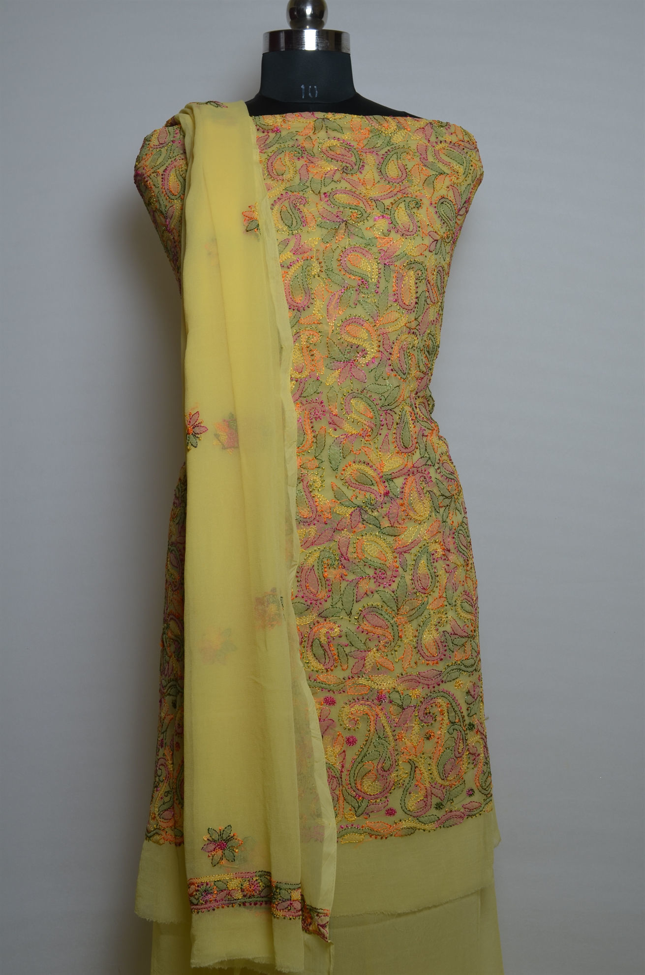 Georgette Chikankari Fabric at Rs 140/meter | New Textile Market | Surat |  ID: 2849545862130