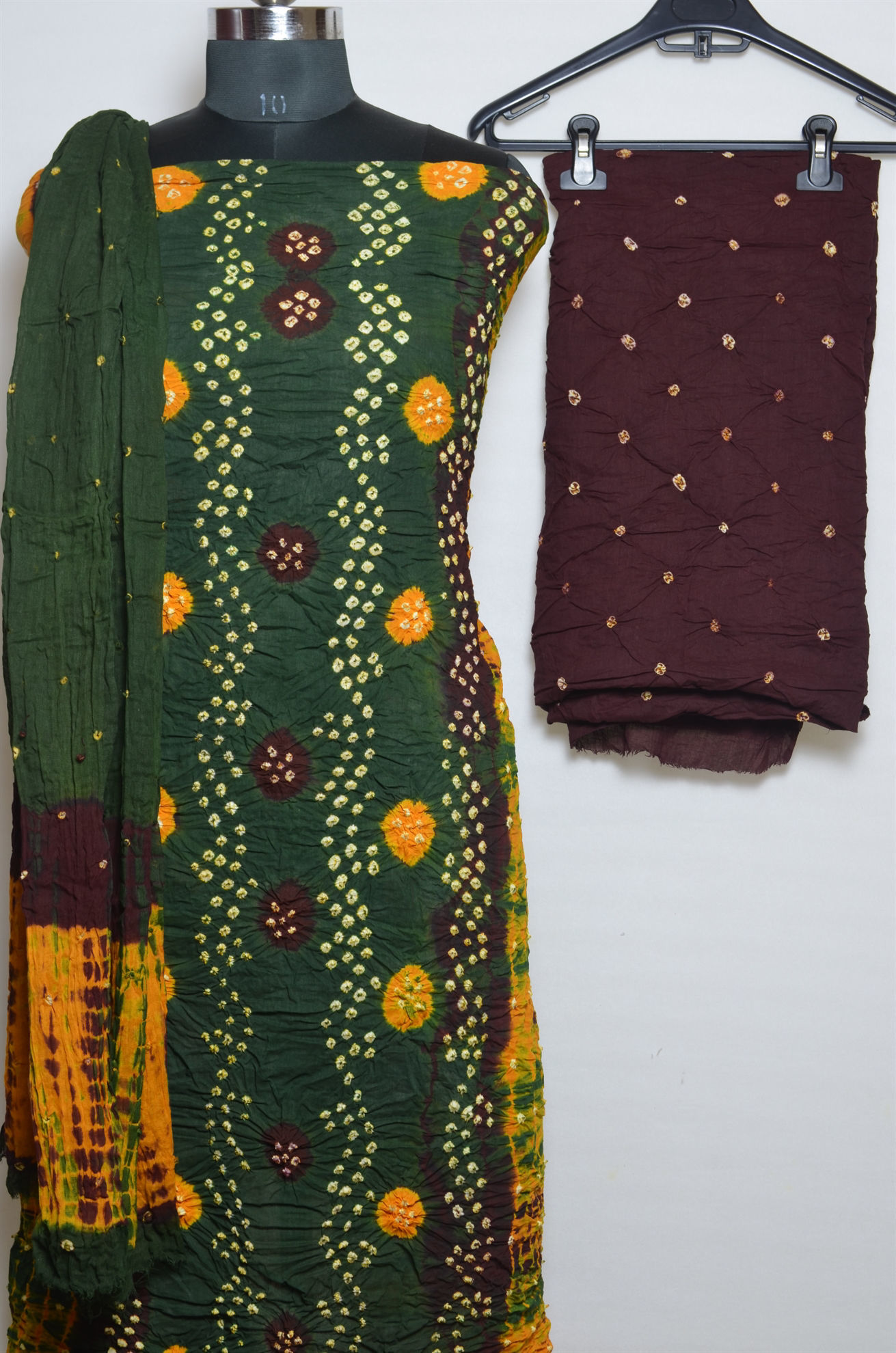 Buy DJN CREATION Rayon and Cotton Unstitched Bandhani Dress Material for  Women, KRUPA Collection, Bandhej Suit Salwar, Gujrati Design Bandhani,  Rajasthani Design | Blue at Amazon.in