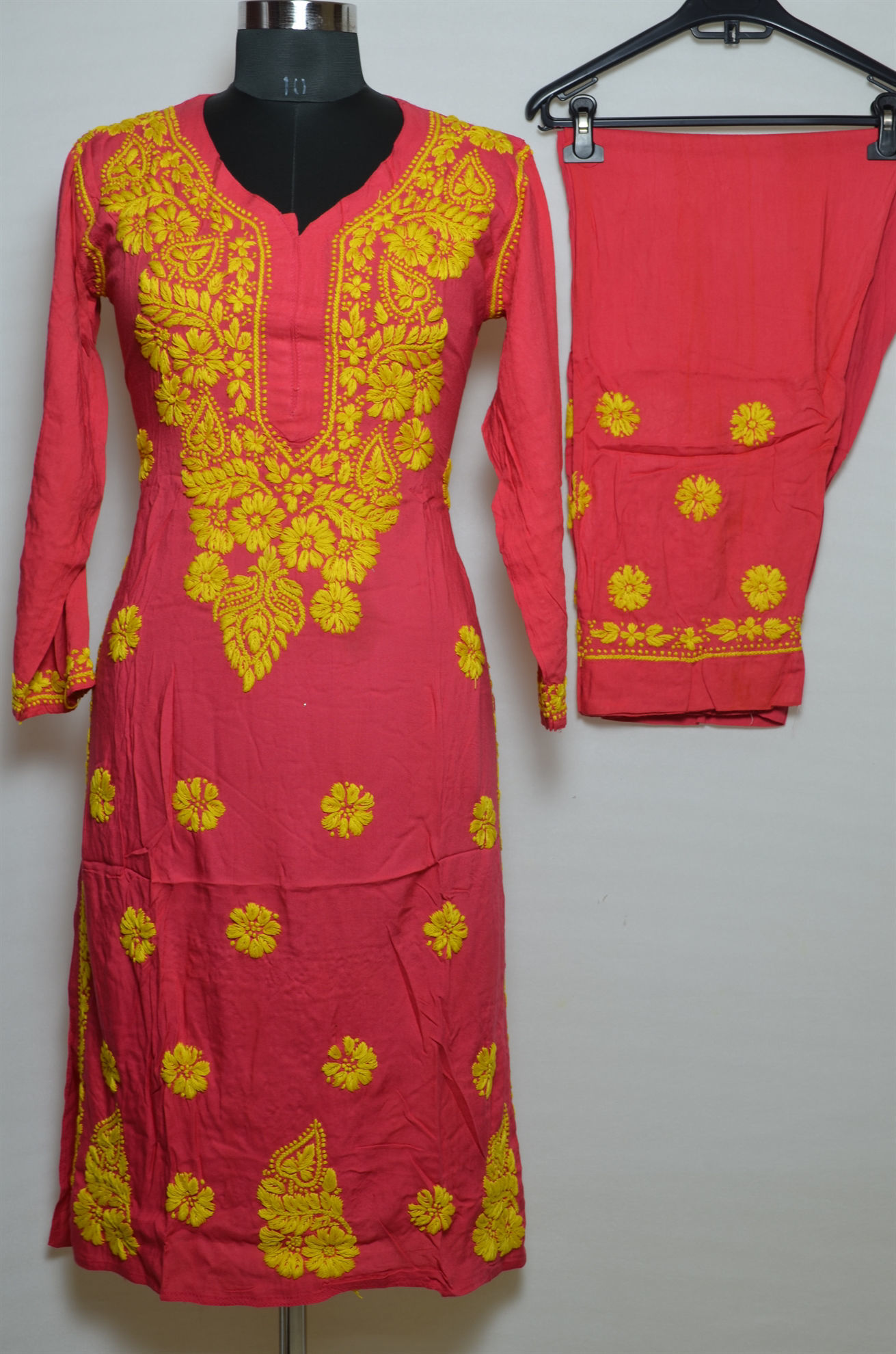 HANOBA Women's Synthetic Leon Salwar Suit Set in Lucknow at best price by  Adr Chikan - Justdial