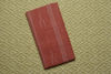 Picture of Brick-Red Bengal Cotton Stripes Pochampally Border Saree