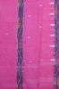 Picture of Pink Bengal Cotton Stripes Pochampally Border Saree
