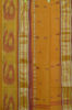 Picture of Yellow Bengal Cotton Saree with Red Pochampally Design