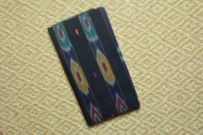 Picture of Black Bengal Cotton Saree with Pochampally Border