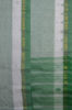Picture of Green and White Stripes Bengal Cotton Saree